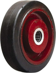 Hamilton - 5 Inch Diameter x 1-1/2 Inch Wide, Rubber on Cast Iron Caster Wheel - 240 Lb. Capacity, 1-5/8 Inch Hub Length, 5/8 Inch Axle Diameter, Straight Roller Bearing - Eagle Tool & Supply