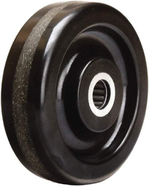 Hamilton - 5 Inch Diameter x 1-1/2 Inch Wide, Phenolic Caster Wheel - 600 Lb. Capacity, 1-5/8 Inch Hub Length, 1/2 Inch Axle Diameter, Straight Roller Bearing - Eagle Tool & Supply