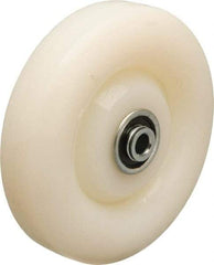 Hamilton - 5 Inch Diameter x 1-1/4 Inch Wide, Nylon Caster Wheel - 500 Lb. Capacity, 1-9/16 Inch Hub Length, 3/8 Inch Axle Diameter, Sealed Precision Ball Bearing - Eagle Tool & Supply