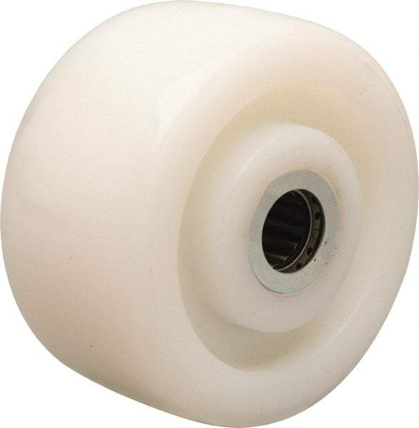 Hamilton - 4 Inch Diameter x 2 Inch Wide, Nylon Caster Wheel - 800 Lb. Capacity, 2-3/16 Inch Hub Length, 3/4 Inch Axle Diameter, Straight Roller Bearing - Eagle Tool & Supply