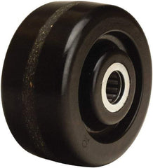 Hamilton - 4 Inch Diameter x 2 Inch Wide, Phenolic Caster Wheel - 800 Lb. Capacity, 2-3/16 Inch Hub Length, 1/2 Inch Axle Diameter, Straight Roller Bearing - Eagle Tool & Supply