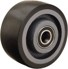 Hamilton - 4 Inch Diameter x 2 Inch Wide, Polyurethane on Cast Iron Caster Wheel - 975 Lb. Capacity, 2-1/4 Inch Hub Length, 1/2 Inch Axle Diameter, Sealed Precision Ball Bearing - Eagle Tool & Supply