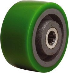 Hamilton - 4 Inch Diameter x 2 Inch Wide, Polyurethane on Cast Iron Caster Wheel - 750 Lb. Capacity, 2-1/4 Inch Hub Length, 1 Inch Axle Diameter, Straight Roller Bearing - Eagle Tool & Supply