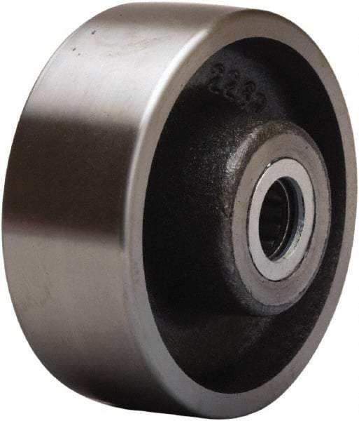 Hamilton - 4 Inch Diameter x 1-1/2 Inch Wide, Forged Steel Caster Wheel - 1,400 Lb. Capacity, 2-1/4 Inch Hub Length, 3/4 Inch Axle Diameter, Straight Roller Bearing - Eagle Tool & Supply