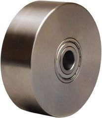Hamilton - 4 Inch Diameter x 1-3/8 Inch Wide, Stainless Steel Caster Wheel - 600 Lb. Capacity, 1-5/8 Inch Hub Length, 1/2 Inch Axle Diameter, Stainless Steel Precision Ball Bearing - Eagle Tool & Supply