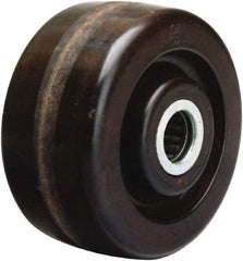 Hamilton - 4 Inch Diameter x 1-1/4 Inch Wide, Phenolic Caster Wheel - 250 Lb. Capacity, 1-3/8 Inch Hub Length, 1/2 Inch Axle Diameter, Plain Bore Bearing - Eagle Tool & Supply