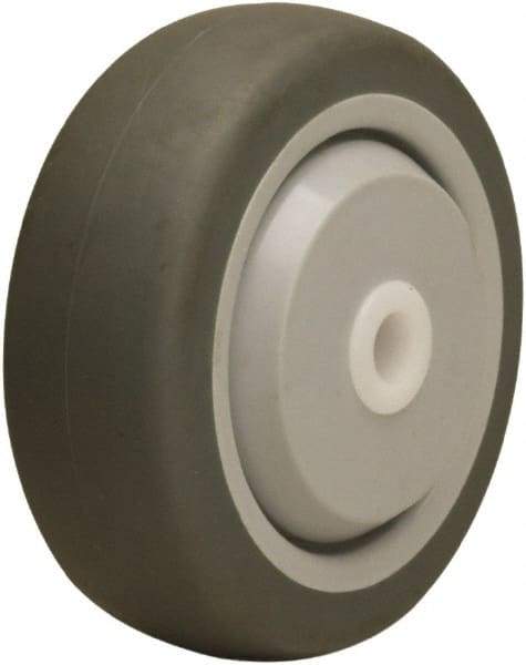 Hamilton - 3-1/2 Inch Diameter x 1-3/8 Inch Wide, Rubber on Thermoplastic Caster Wheel - 240 Lb. Capacity, 1-5/8 Inch Hub Length, 1/2 Inch Axle Diameter, Ball Bearing - Eagle Tool & Supply
