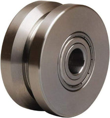 Hamilton - 3 Inch Diameter x 1-3/8 Inch Wide, Stainless Steel Caster Wheel - 450 Lb. Capacity, 1-3/8 Inch Hub Length, 1/2 Inch Axle Diameter, Plain Bore Bearing - Eagle Tool & Supply