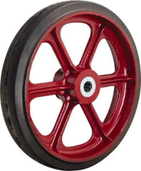Hamilton - 14 Inch Diameter x 3 Inch Wide, Rubber on Cast Iron Caster Wheel - 1,280 Lb. Capacity, 3-1/4 Inch Hub Length, 1-1/4 Inch Axle Diameter, Tapered Roller Bearing - Eagle Tool & Supply