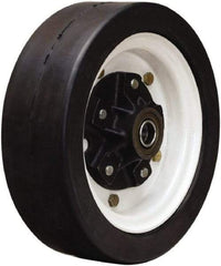 Hamilton - 12 Inch Diameter x 4 Inch Wide, Rubber Caster Wheel - 1,200 Lb. Capacity, 3-1/2 Inch Hub Length, 1 Inch Axle Diameter, Tapered Roller Bearing - Eagle Tool & Supply