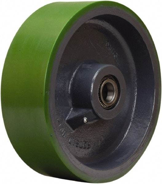 Hamilton - 12 Inch Diameter x 4 Inch Wide, Polyurethane on Cast Iron Caster Wheel - 4,800 Lb. Capacity, 4-1/4 Inch Hub Length, 1-1/2 Inch Axle Diameter, Tapered Roller Bearing - Eagle Tool & Supply