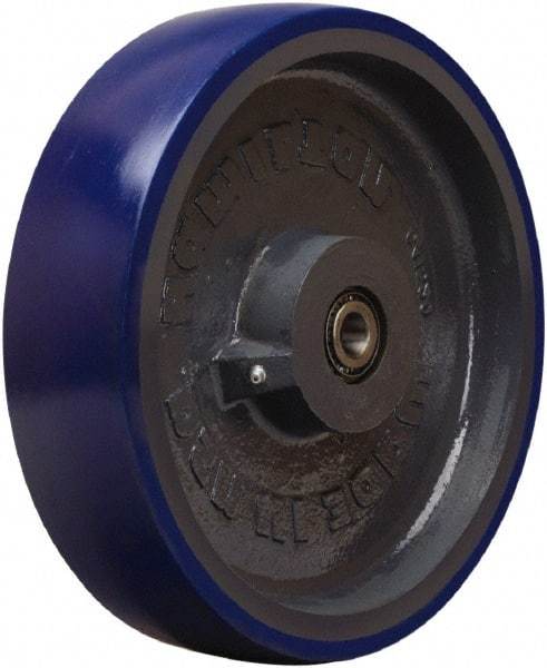 Hamilton - 12 Inch Diameter x 3 Inch Wide, Polyurethane on Cast Iron Caster Wheel - 3,800 Lb. Capacity, 3-1/2 Inch Hub Length, 3/4 Inch Axle Diameter, Sealed Precision Ball Bearing - Eagle Tool & Supply