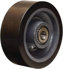 Hamilton - 10 Inch Diameter x 4 Inch Wide, Polyurethane on Forged Steel Caster Wheel - 6,500 Lb. Capacity, 4-1/4 Inch Hub Length, 1 Inch Axle Diameter, Sealed Precision Ball Bearing - Eagle Tool & Supply