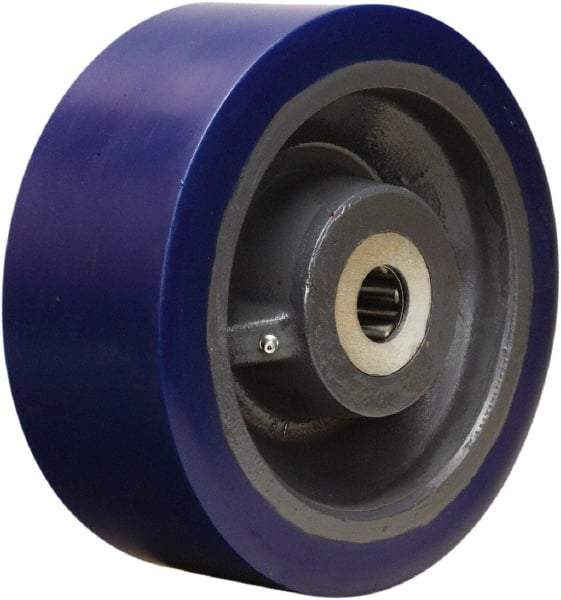 Hamilton - 10 Inch Diameter x 4 Inch Wide, Polyurethane on Forged Steel Caster Wheel - 5,000 Lb. Capacity, 4-1/4 Inch Hub Length, 1-1/2 Inch Axle Diameter, Tapered Roller Bearing - Eagle Tool & Supply