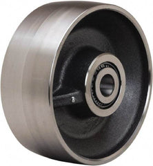 Hamilton - 10 Inch Diameter x 4 Inch Wide, Forged Steel Caster Wheel - 7,500 Lb. Capacity, 4-1/4 Inch Hub Length, 1-1/2 Inch Axle Diameter, Straight Roller Bearing - Eagle Tool & Supply