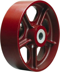 Hamilton - 10 Inch Diameter x 4 Inch Wide, Cast Iron Caster Wheel - 3,000 Lb. Capacity, 4-1/4 Inch Hub Length, 1-1/4 Inch Axle Diameter, Tapered Roller Bearing - Eagle Tool & Supply