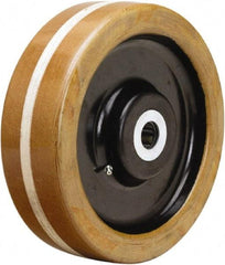 Hamilton - 10 Inch Diameter x 3 Inch Wide, Phenolic Caster Wheel - 3,600 Lb. Capacity, 3-1/4 Inch Hub Length, 1-1/4 Inch Axle Diameter, Straight Roller Bearing - Eagle Tool & Supply