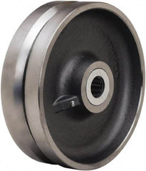 Hamilton - 10 Inch Diameter x 3 Inch Wide, Forged Steel Caster Wheel - 3,600 Lb. Capacity, 3-1/4 Inch Hub Length, 1 Inch Axle Diameter, Straight Roller Bearing - Eagle Tool & Supply