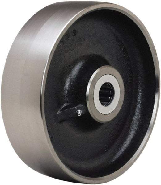 Hamilton - 10 Inch Diameter x 3 Inch Wide, Forged Steel Caster Wheel - 5,500 Lb. Capacity, 3-1/4 Inch Hub Length, 1 Inch Axle Diameter, Straight Roller Bearing - Eagle Tool & Supply