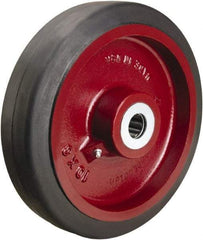 Hamilton - 10 Inch Diameter x 2-1/2 Inch Wide, Rubber on Cast Iron Caster Wheel - 790 Lb. Capacity, 3-1/4 Inch Hub Length, 2-3/16 Inch Axle Diameter, Plain Bore Bearing - Eagle Tool & Supply
