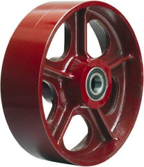 Hamilton - 10 Inch Diameter x 2-1/2 Inch Wide, Cast Iron Caster Wheel - 2,500 Lb. Capacity, 3-1/4 Inch Hub Length, 3/4 Inch Axle Diameter, Precision Ball Bearing - Eagle Tool & Supply