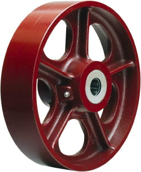 Hamilton - 10 Inch Diameter x 2-1/2 Inch Wide, Cast Iron Caster Wheel - 2,500 Lb. Capacity, 3-1/4 Inch Hub Length, 3/4 Inch Axle Diameter, Tapered Roller Bearing - Eagle Tool & Supply