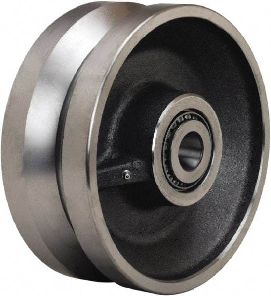 Hamilton - 10 Inch Diameter x 4 Inch Wide, Forged Steel Caster Wheel - 16,000 Lb. Capacity, 4-1/4 Inch Hub Length, 1-1/4 Inch Axle Diameter, Tapered Roller Bearing - Eagle Tool & Supply