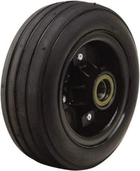Hamilton - 10 Inch Diameter x 4 Inch Wide, Rubber Caster Wheel - 1,000 Lb. Capacity, 4-1/4 Inch Hub Length, 1 Inch Axle Diameter, Tapered Roller Bearing - Eagle Tool & Supply