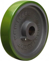 Hamilton - 12 Inch Diameter x 2-1/2 Inch Wide, Polyurethane on Cast Iron Caster Wheel - 2,800 Lb. Capacity, 3-1/4 Inch Hub Length, 1-1/2 Inch Axle Diameter, Straight Roller Bearing - Eagle Tool & Supply