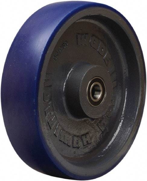 Hamilton - 12 Inch Diameter x 3 Inch Wide, Polyurethane on Cast Iron Caster Wheel - 3,800 Lb. Capacity, 3-1/2 Inch Hub Length, 1 Inch Axle Diameter, Tapered Roller Bearing - Eagle Tool & Supply