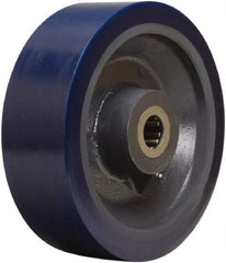 Hamilton - 12 Inch Diameter x 4 Inch Wide, Polyurethane on Forged Steel Caster Wheel - 6,000 Lb. Capacity, 4-1/4 Inch Hub Length, 2-7/16 Inch Axle Diameter, Plain Bore Bearing - Eagle Tool & Supply