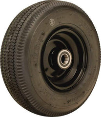 Hamilton - 12 Inch Diameter x 4-1/8 Inch Wide, Rubber Caster Wheel - 625 Lb. Capacity, 4-3/8 Inch Hub Length, 3/4 Inch Axle Diameter, Tapered Roller Bearing - Eagle Tool & Supply