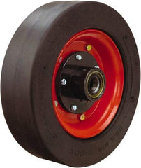 Hamilton - 14 Inch Diameter x 4 Inch Wide, Rubber Caster Wheel - 1,500 Lb. Capacity, 4-1/2 Inch Hub Length, 1-1/4 Inch Axle Diameter, Tapered Roller Bearing - Eagle Tool & Supply