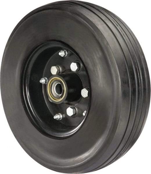 Hamilton - 21 Inch Diameter x 6 Inch Wide, Rubber Caster Wheel - 4,200 Lb. Capacity, 4-1/2 Inch Hub Length, 1-1/4 Inch Axle Diameter, Tapered Roller Bearing - Eagle Tool & Supply