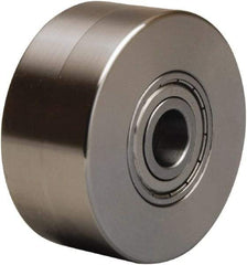 Hamilton - 3 Inch Diameter x 1-3/8 Inch Wide, Stainless Steel Caster Wheel - 450 Lb. Capacity, 1-3/8 Inch Hub Length, 1/2 Inch Axle Diameter, Plain Bore Bearing - Eagle Tool & Supply