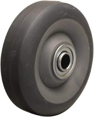 Hamilton - 4 Inch Diameter x 1-3/8 Inch Wide, Rubber on Thermoplastic Caster Wheel - 250 Lb. Capacity, 1-1/2 Inch Hub Length, 1/2 Inch Axle Diameter, Delrin Bearing - Eagle Tool & Supply