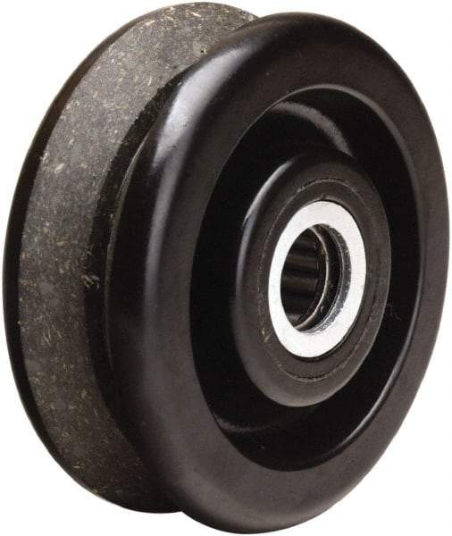 Hamilton - 4 Inch Diameter x 1-1/2 Inch Wide, Phenolic Caster Wheel - 380 Lb. Capacity, 1-5/8 Inch Hub Length, 3/4 Inch Axle Diameter, Straight Roller Bearing - Eagle Tool & Supply