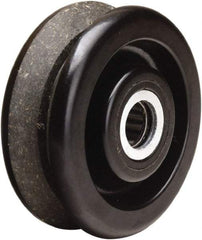 Hamilton - 4 Inch Diameter x 1-1/2 Inch Wide, Phenolic Caster Wheel - 380 Lb. Capacity, 1-5/8 Inch Hub Length, 3/4 Inch Axle Diameter, Straight Roller Bearing - Eagle Tool & Supply