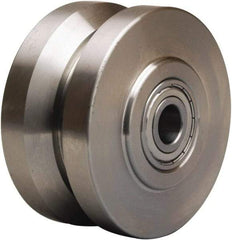 Hamilton - 4 Inch Diameter x 2 Inch Wide, Stainless Steel Caster Wheel - 850 Lb. Capacity, 2-1/4 Inch Hub Length, 3/4 Inch Axle Diameter, Delrin Bearing - Eagle Tool & Supply