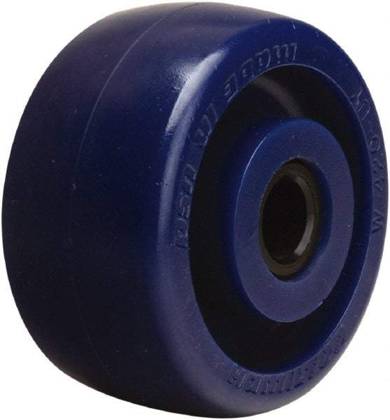 Hamilton - 4 Inch Diameter x 2 Inch Wide, Polyurethane Caster Wheel - 750 Lb. Capacity, 2-3/16 Inch Hub Length, 3/4 Inch Axle Diameter, Delrin Bearing - Eagle Tool & Supply