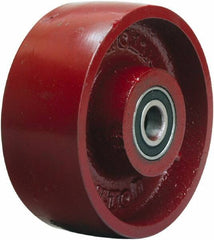 Hamilton - 5 Inch Diameter x 2 Inch Wide, Cast Iron Caster Wheel - 1,300 Lb. Capacity, 2-1/4 Inch Hub Length, 1/2 Inch Axle Diameter, Precision Ball Bearing - Eagle Tool & Supply