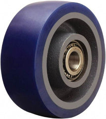 Hamilton - 5 Inch Diameter x 2 Inch Wide, Polyurethane on Cast Iron Caster Wheel - 840 Lb. Capacity, 2-1/4 Inch Hub Length, 3/4 Inch Axle Diameter, Tapered Roller Bearing - Eagle Tool & Supply