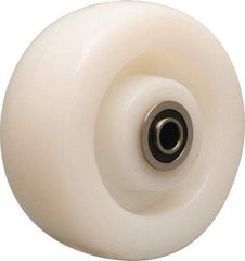 Hamilton - 5 Inch Diameter x 2 Inch Wide, Nylon Caster Wheel - 900 Lb. Capacity, 2-3/16 Inch Hub Length, 1/2 Inch Axle Diameter, Stainless Steel Precision Ball Bearing - Eagle Tool & Supply