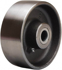 Hamilton - 5 Inch Diameter x 2 Inch Wide, Forged Steel Caster Wheel - 1,500 Lb. Capacity, 2-1/4 Inch Hub Length, 1/2 Inch Axle Diameter, Straight Roller Bearing - Eagle Tool & Supply