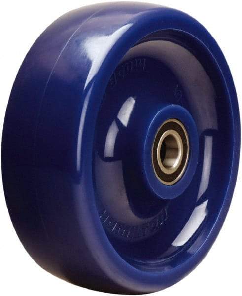 Hamilton - 6 Inch Diameter x 2 Inch Wide, Polyurethane Caster Wheel - 1,100 Lb. Capacity, 2-7/16 Inch Hub Length, 1/2 Inch Axle Diameter, Sealed Precision Ball Bearing - Eagle Tool & Supply