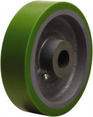 Hamilton - 8 Inch Diameter x 2 Inch Wide, Polyurethane on Cast Iron Caster Wheel - 1,500 Lb. Capacity, 2-1/4 Inch Hub Length, 1-7/16 Inch Axle Diameter, Plain Bore Bearing - Eagle Tool & Supply