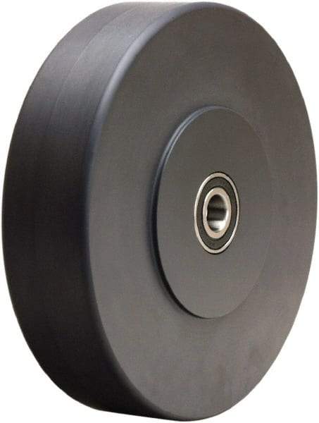 Hamilton - 8 Inch Diameter x 2 Inch Wide, Nylon Caster Wheel - 2,500 Lb. Capacity, 2-1/4 Inch Hub Length, 1/2 Inch Axle Diameter, Stainless Steel Precision Ball Bearing - Eagle Tool & Supply