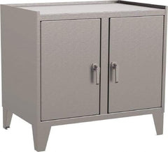 Jamco - 2 Shelf Locking Storage Cabinet - Stainless Steel, 36" Wide x 18" Deep x 34" High - Eagle Tool & Supply