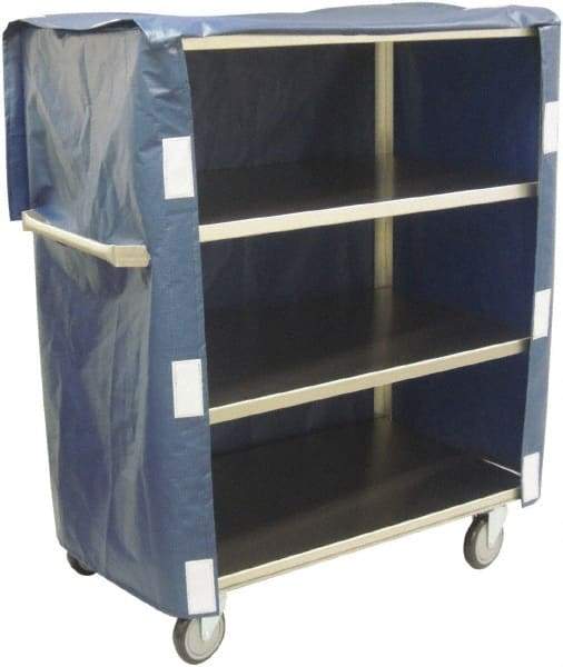 Jamco - 600 Lb Capacity, 48" Wide x 22" Long x 47" High Linen Cart - 4 Shelf, Stainless Steel, 4 Swivel Casters - Eagle Tool & Supply