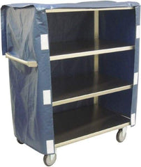 Jamco - 600 Lb Capacity, 36" Wide x 22" Long x 47" High Linen Cart - 4 Shelf, Stainless Steel, 4 Swivel Casters - Eagle Tool & Supply